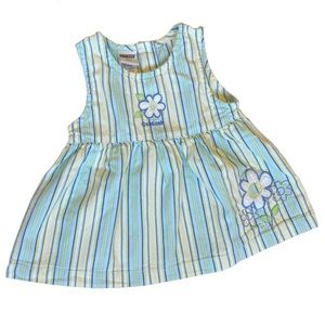 Oshkosh Vertical Striped Flower Dress